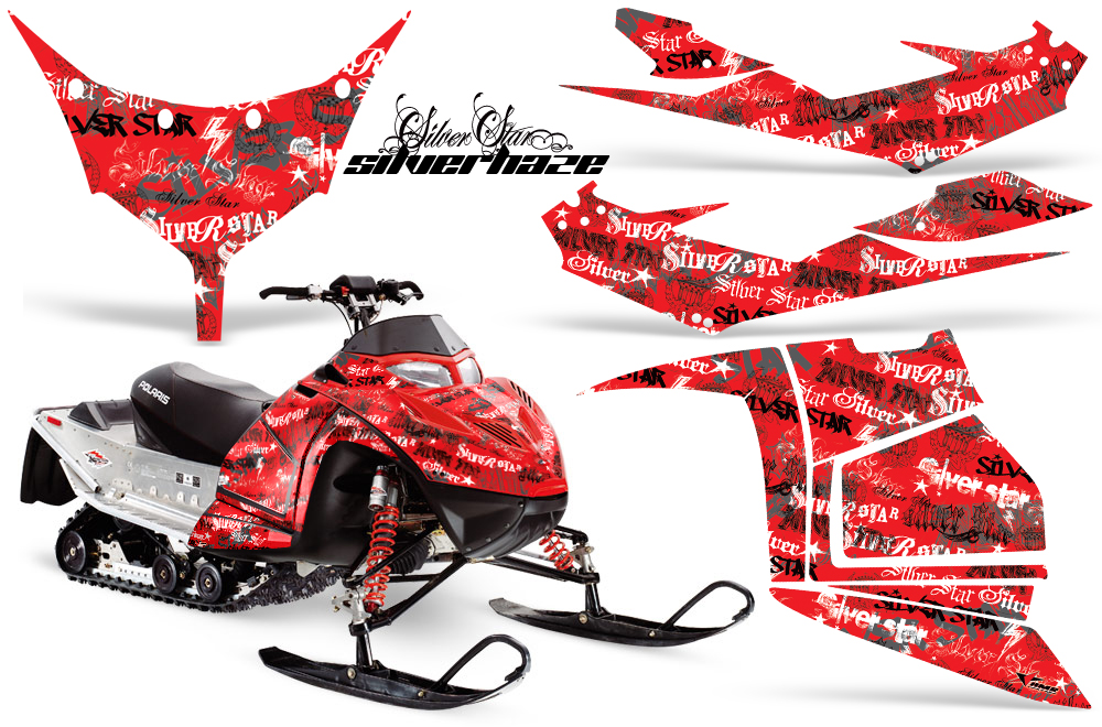 Polaris IQ Race Graphic Kit RED Silverhaze JPG